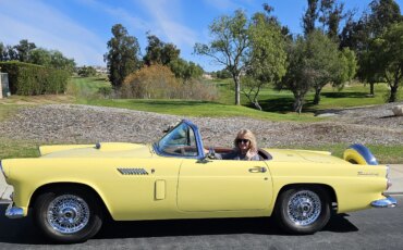 Ford-Thunderbird-sport-1956-Yellow-Brown