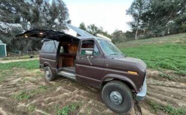 Ford-e-350-econoline-1986-brown-1