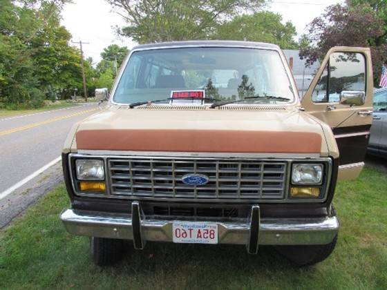 Ford-e-350-one-ton-window-van-1987-brown-4