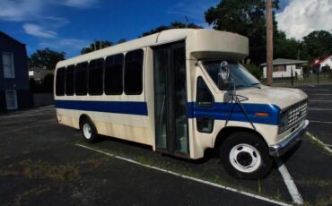 Ford-e350-shuttle-bus-1990-white