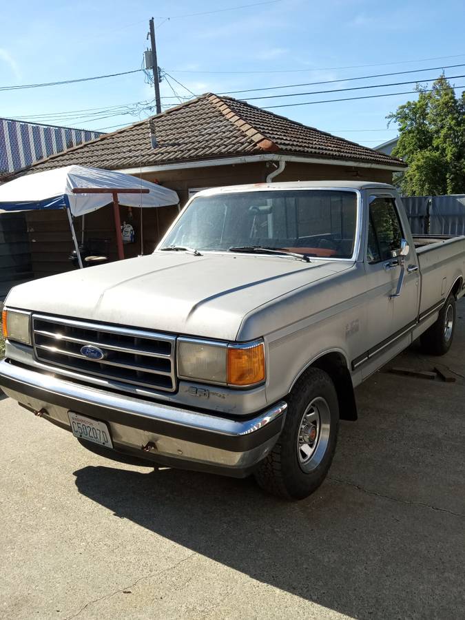 Ford-f-150-lariat-1990-grey-1