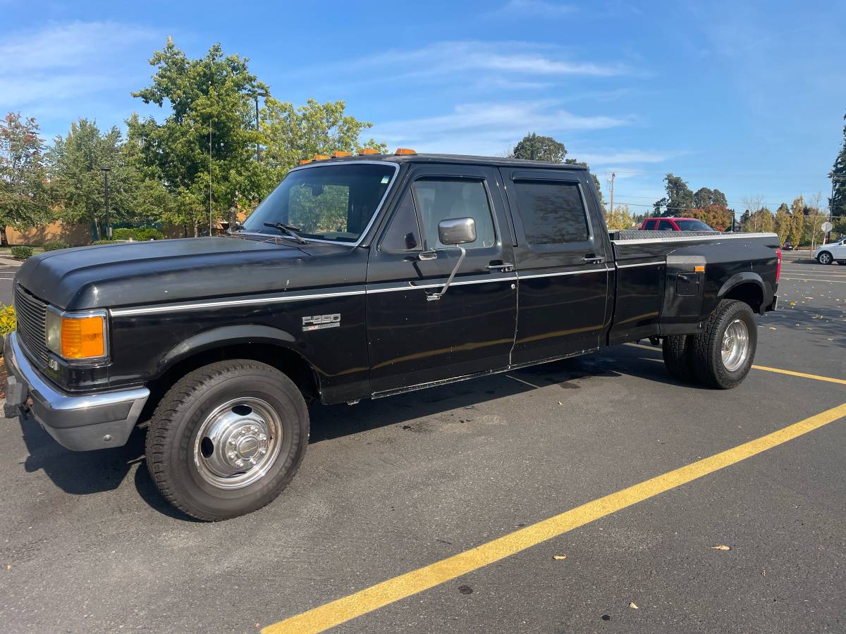 Ford-f-350-1991-black