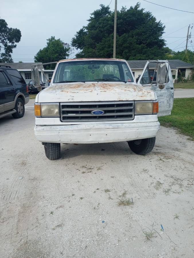 Ford-f-350-diesel-1990-white-2