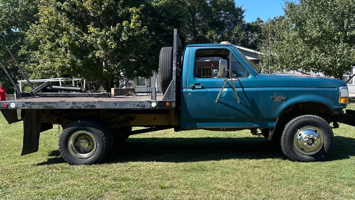 Ford-f-350-diesel-1994-green-6