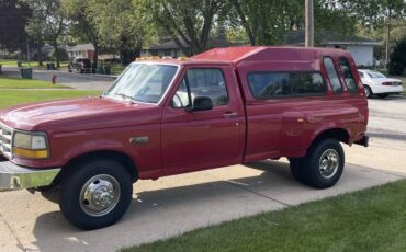Ford-f-350-diesel-1994-red