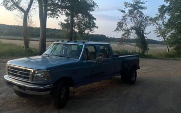 Ford-f-350-diesel-1995-blue-1