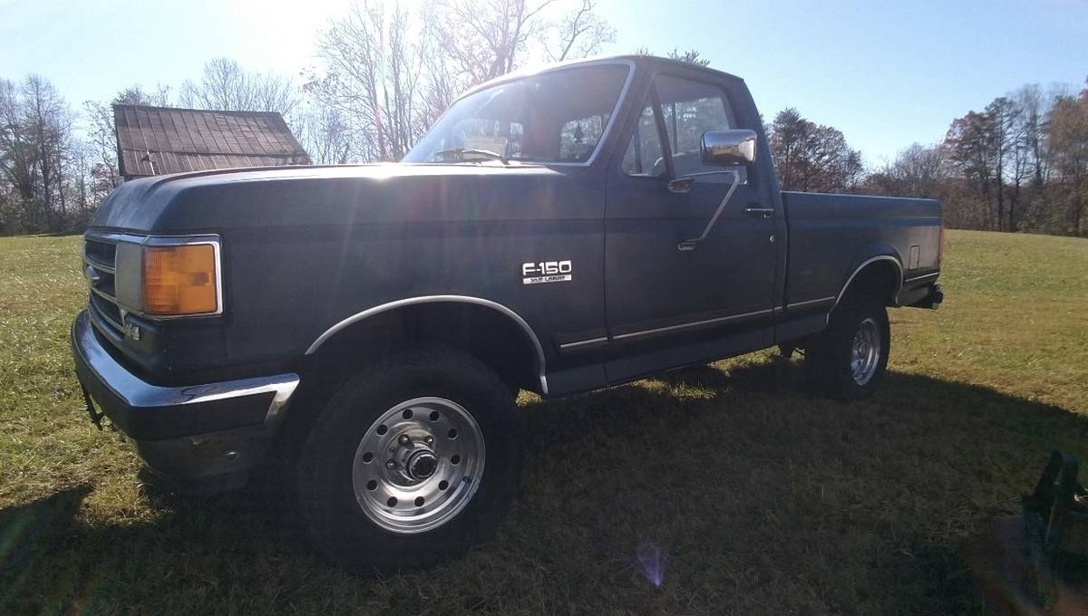 Ford-f150-lariat-4x4-1991-green-2