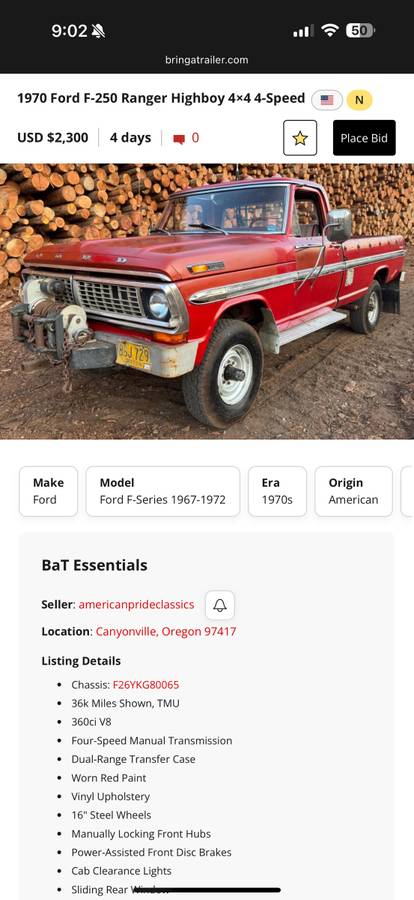 Ford-f250-4x4-1970-red