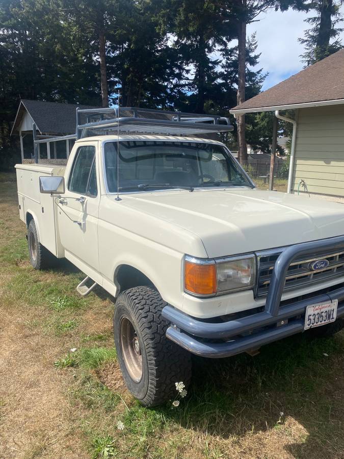 Ford-f250-diesel-1990-white-1