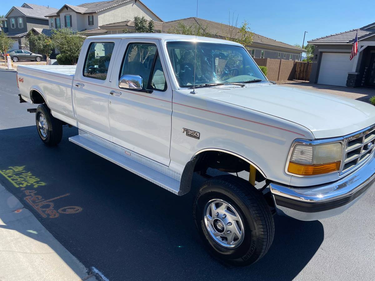 Ford-f350-4x4-1994-white-1