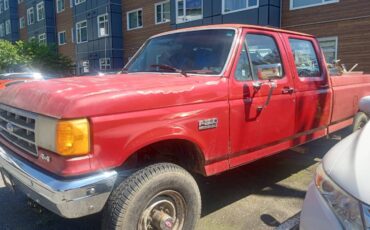 Ford-f350-crew-cab-1990-red-1