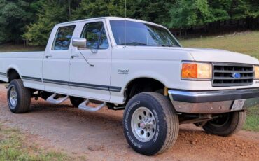Ford-f350-crew-cab-4x4-1-ton-1990-white-1