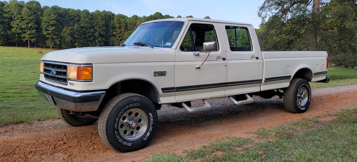 Ford-f350-crew-cab-4x4-1-ton-1990-white-4