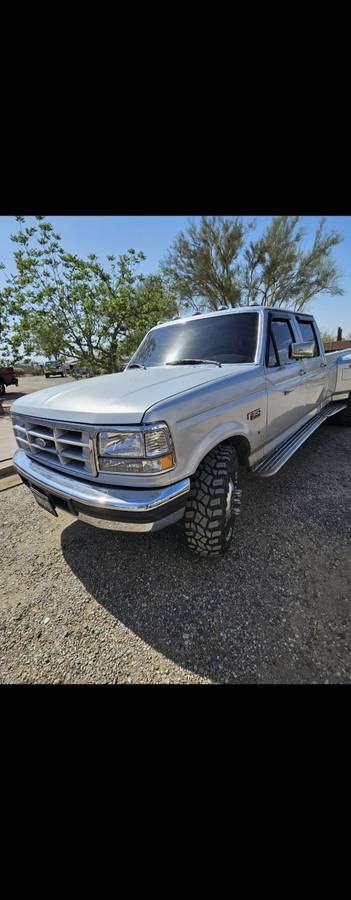 Ford-f350-diesel-1995-silver