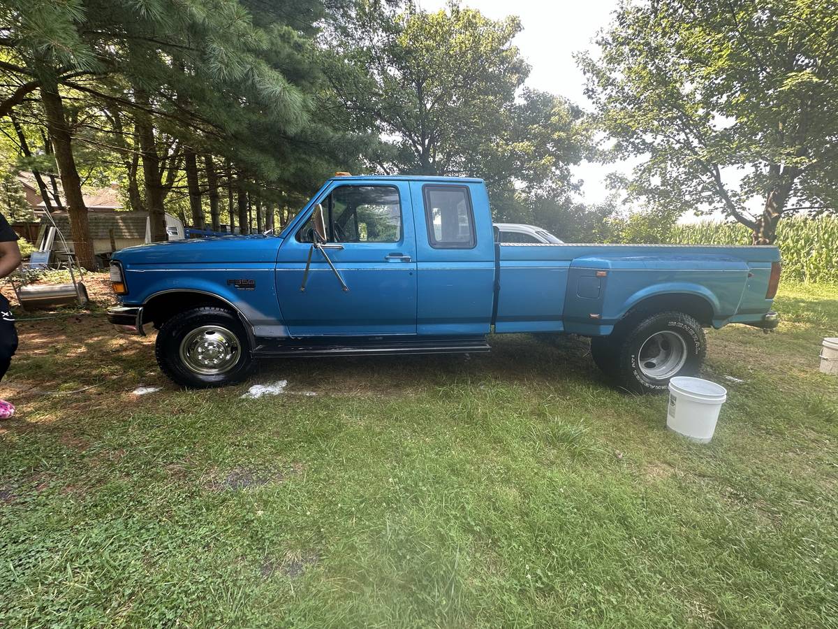 Ford-f350-dually-diesel-1995-blue-2