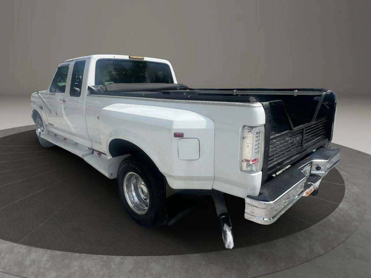 Ford-f350-super-cab-diesel-1995-white-2
