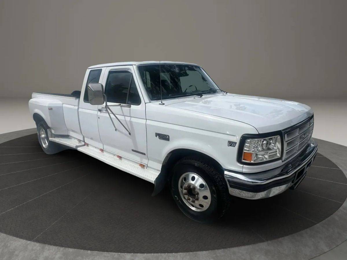 Ford-f350-super-cab-diesel-1995-white-6