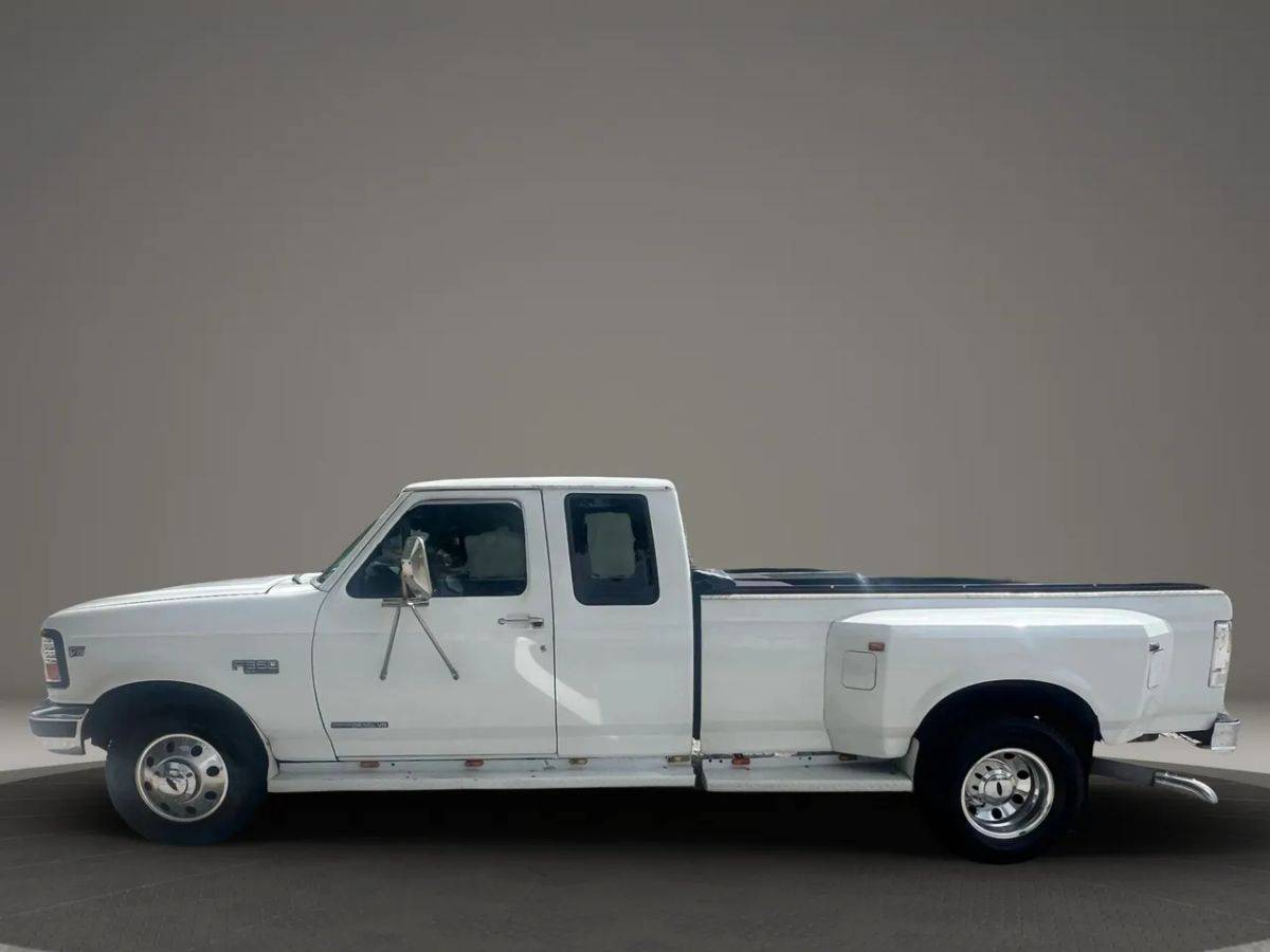 Ford-f350-super-cab-diesel-1995-white