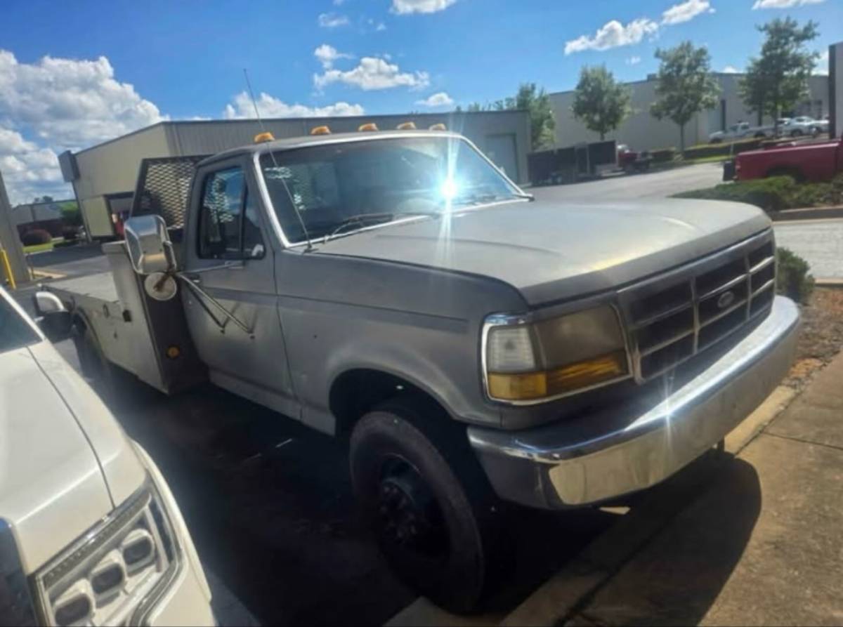 Ford-f350-super-duty-regular-cab-diesel-1992-grey