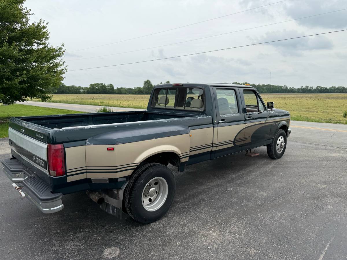 Ford-f350-super-duty-xlt-diesel-1994-green-1