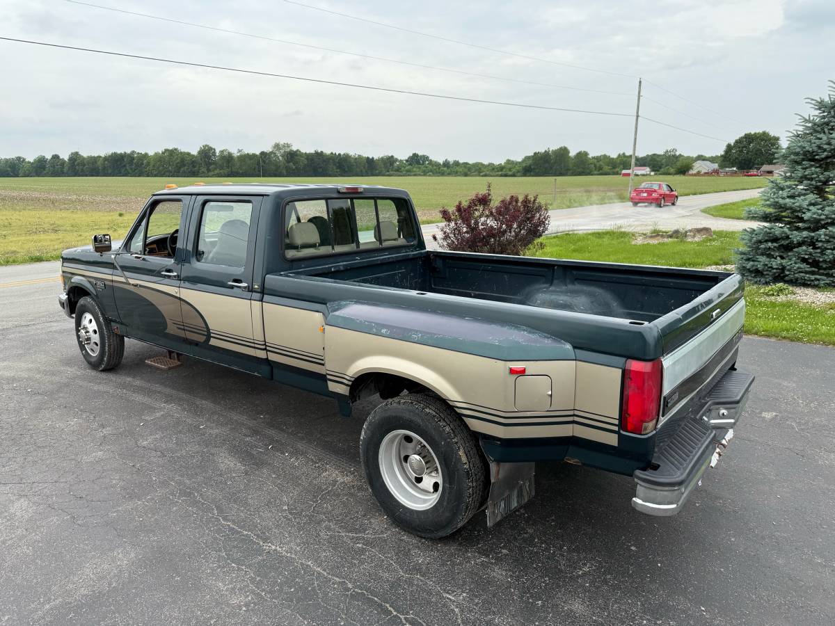 Ford-f350-super-duty-xlt-diesel-1994-green-2