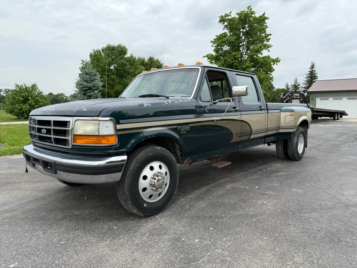 Ford-f350-super-duty-xlt-diesel-1994-green-6