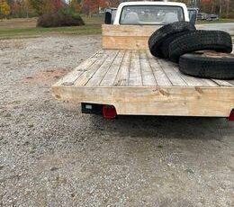 Ford-ranger-f-350-flatbed-460-engine-automa-1977-red-1