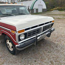 Ford-ranger-f-350-flatbed-460-engine-automa-1977-red-5