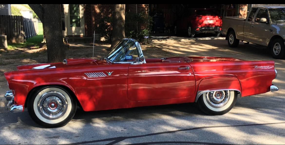 Ford-thunderbird-classic-1955-red