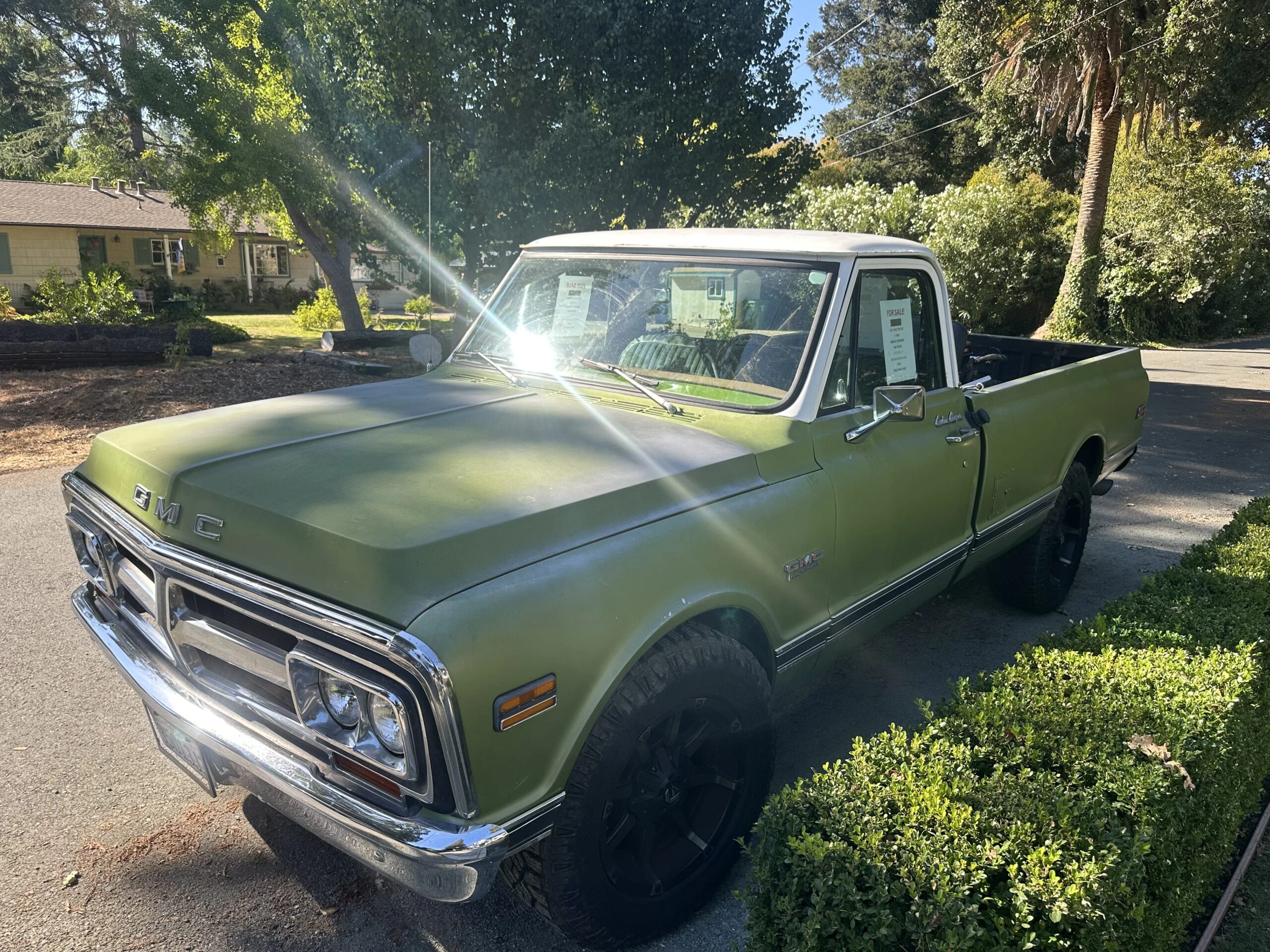 Gmc-Ck-2500-1971-Green-Tan