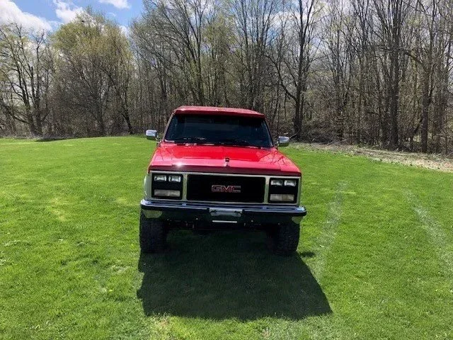 Gmc-Jimmy-4wd-2-door-1989-Red-Gray