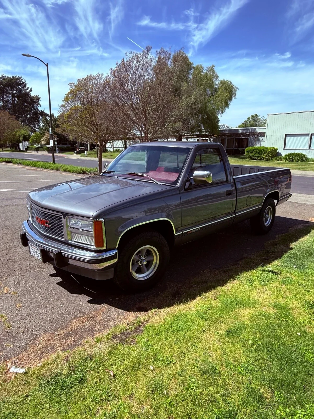 Gmc-Sierra-1500-2wd-regular-cab-1990-Gray-Red