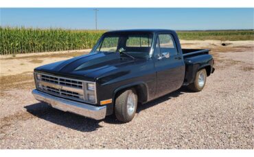 Gmc-Sierra-1987-Black-metallic-Gray-4