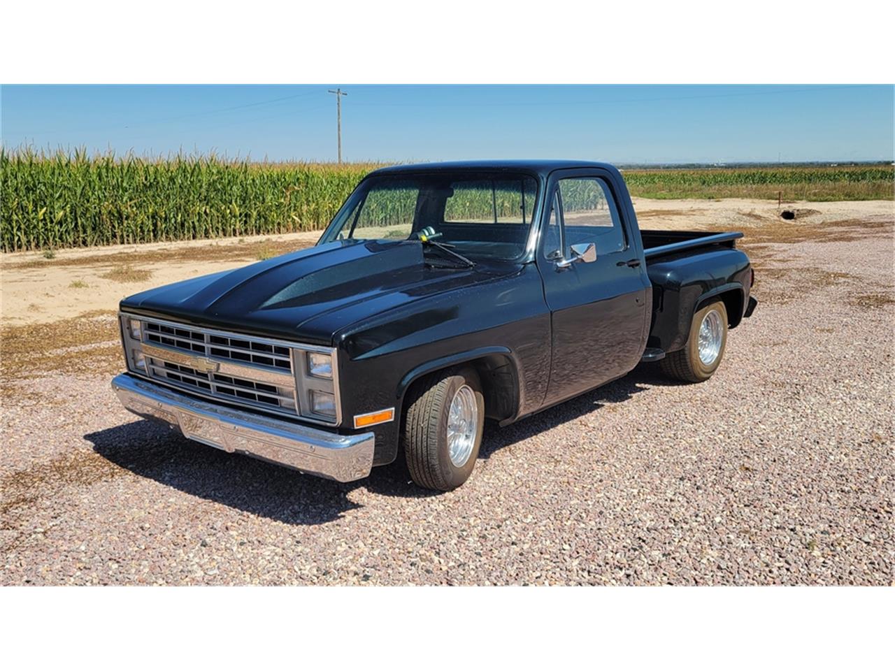 Gmc-Sierra-1987-Black-metallic-Gray-4