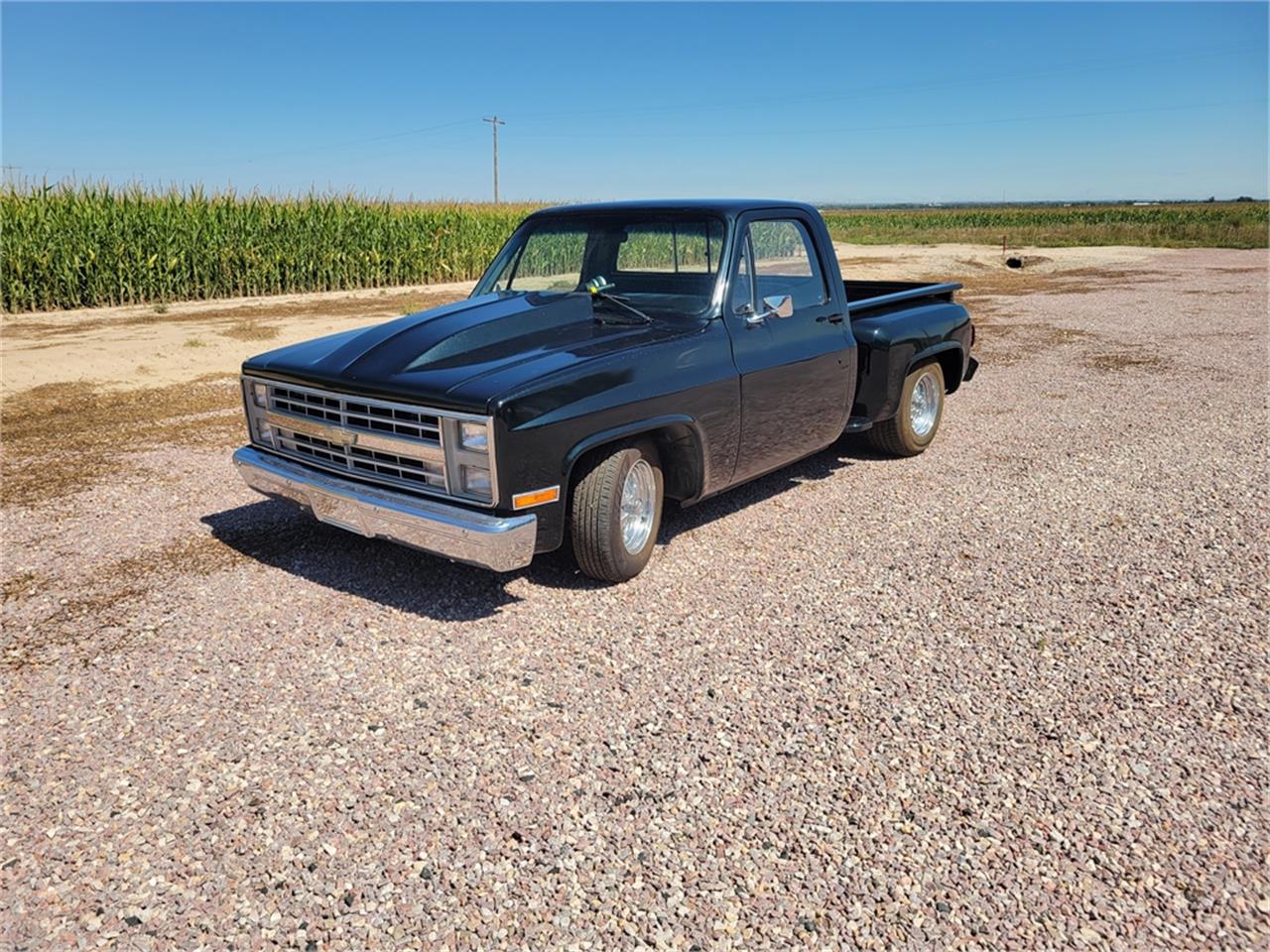 Gmc-Sierra-1987-Black-metallic-Gray-7