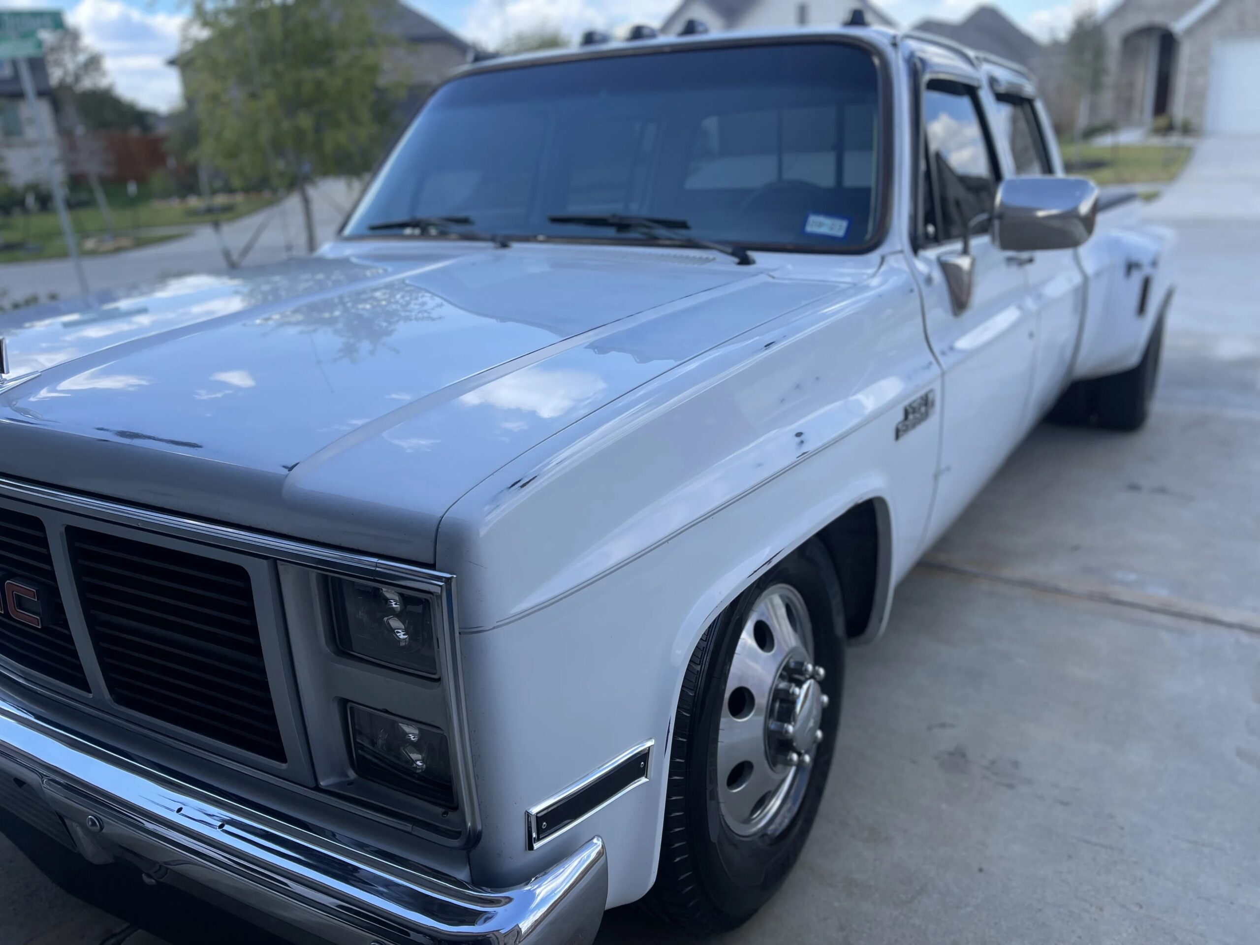 Gmc-Sierra-3500-2wd-crew-cab-1986-Off-White-Tan-4