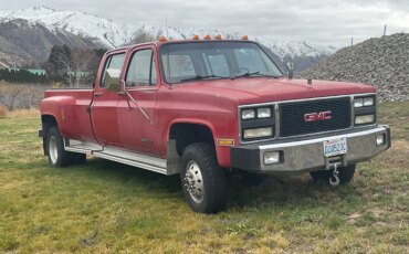Gmc-Sierra-3500-4x4-crew-cab-1990-Red-Red-1