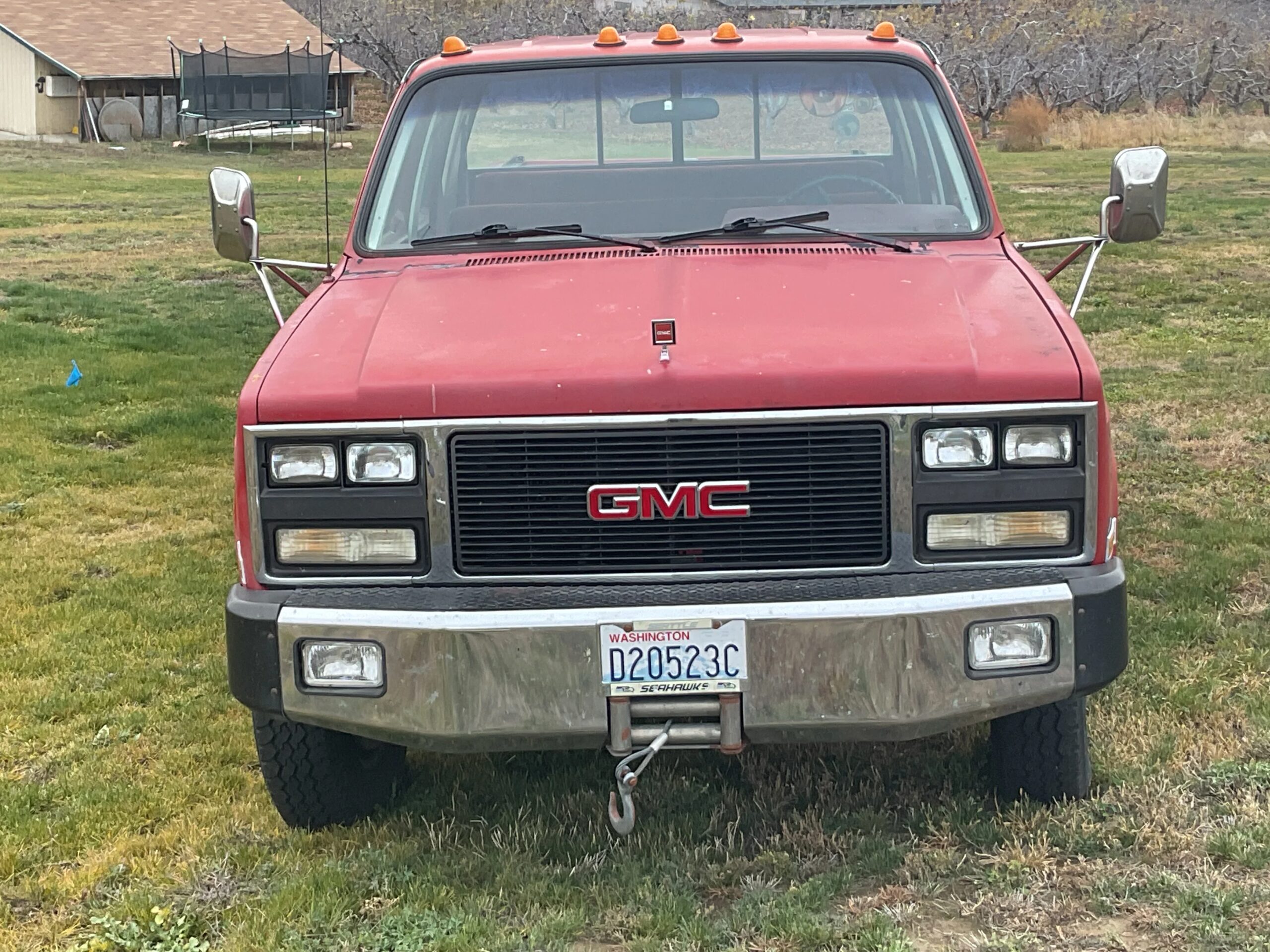 Gmc-Sierra-3500-4x4-crew-cab-1990-Red-Red-15