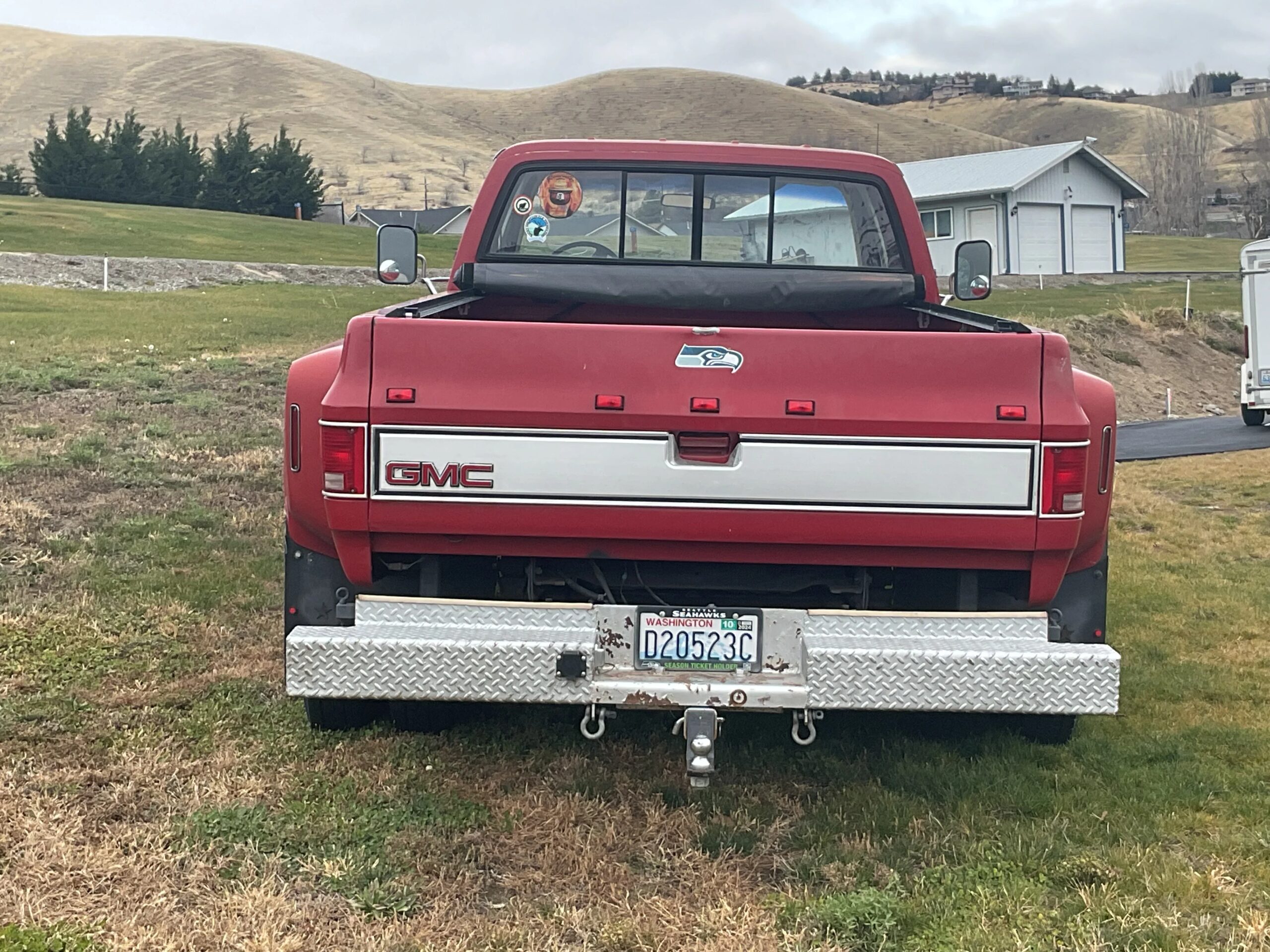 Gmc-Sierra-3500-4x4-crew-cab-1990-Red-Red-7