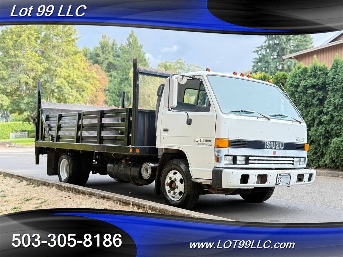 Isuzu-npr-4bd2t-turbo-diesel-lift-gate-flat-bed-1993-white-8