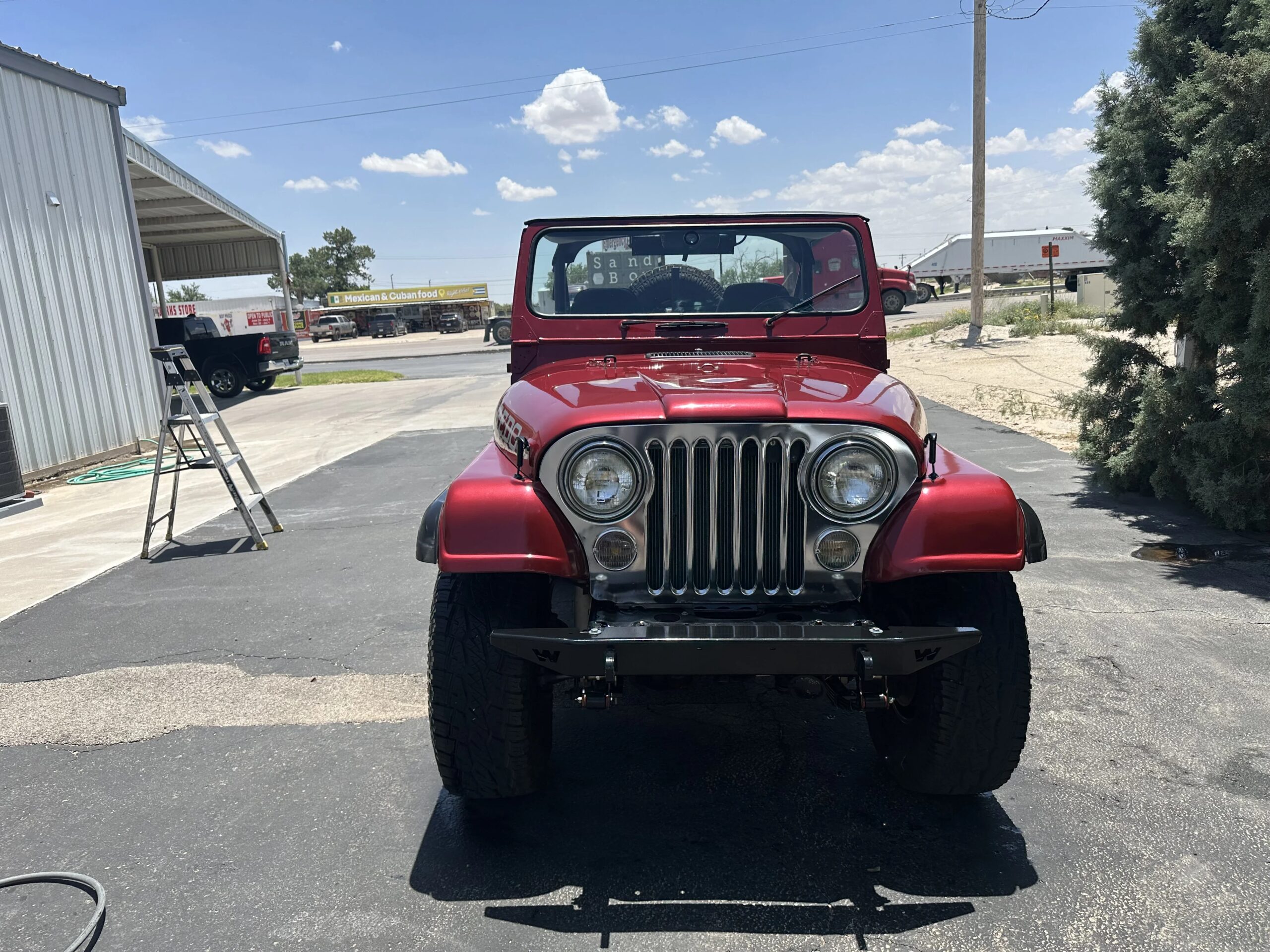 Jeep-Cj-5-1980-Burgundy-Black-12