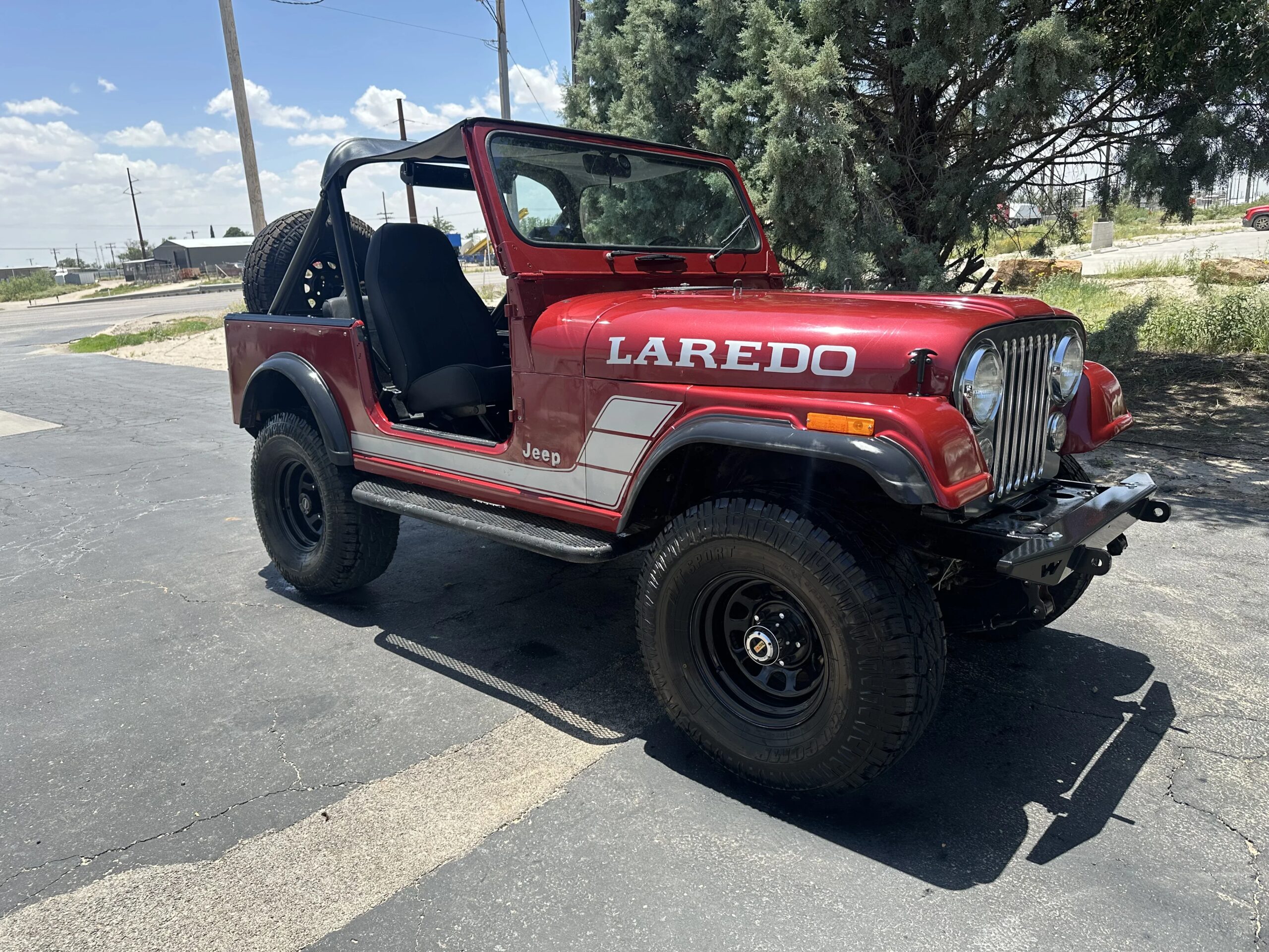 Jeep-Cj-5-1980-Burgundy-Black-8