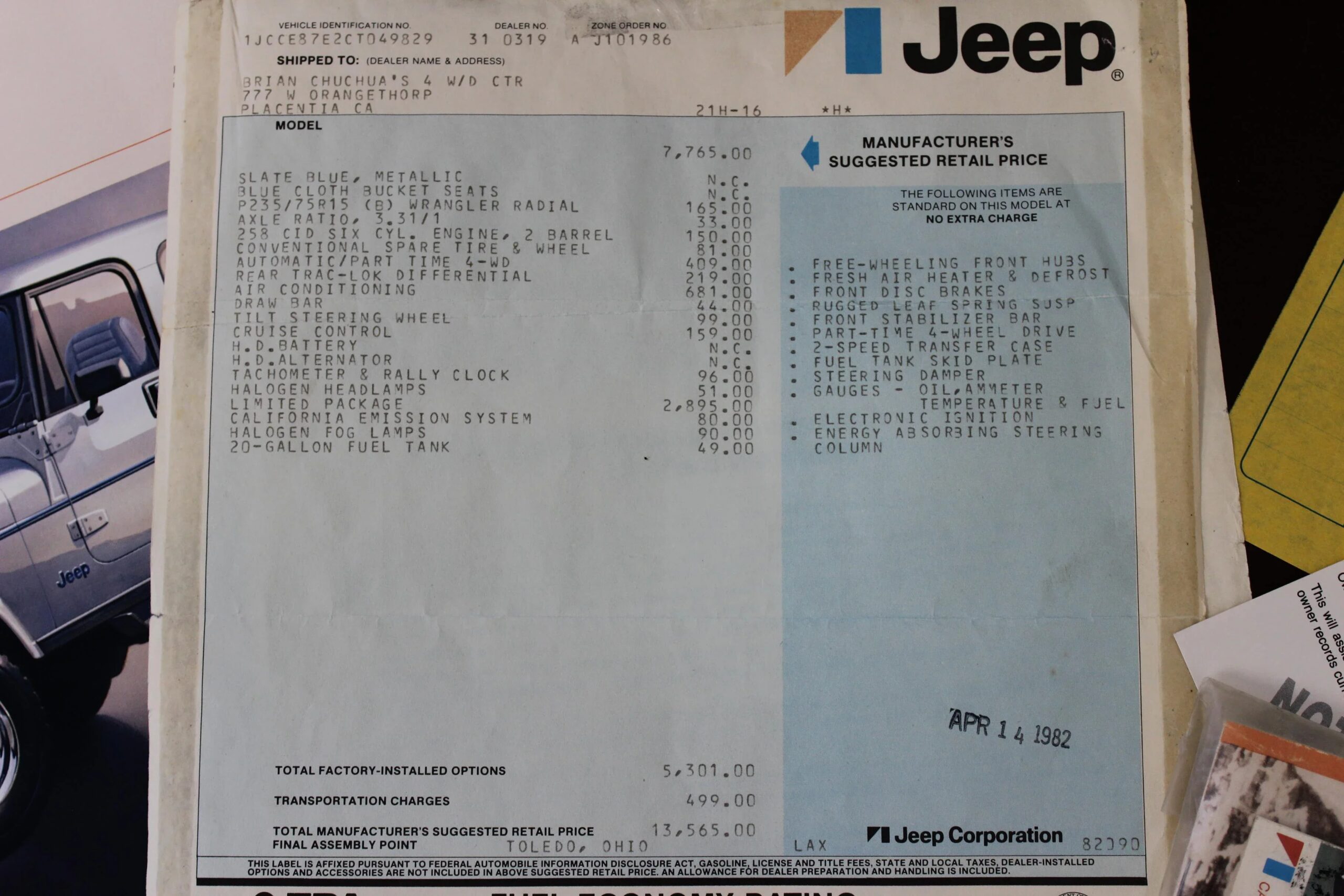 Jeep-Cj-7-limited-1982-Blue-Blue-36
