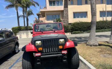 Jeep-Wrangler-4wd-1990-Red-Red