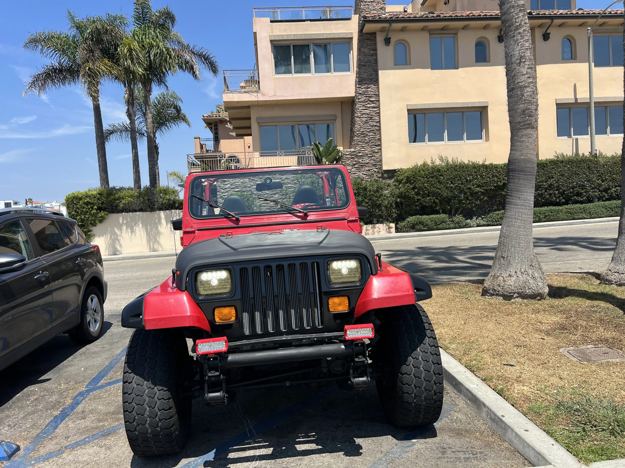Jeep-Wrangler-4wd-1990-Red-Red