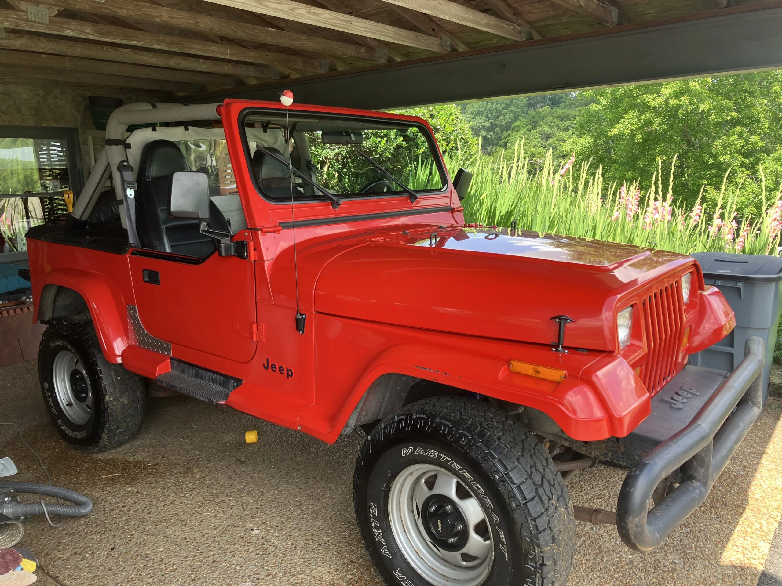 Jeep-Wrangler-4wd-islander-1989-Red-Black