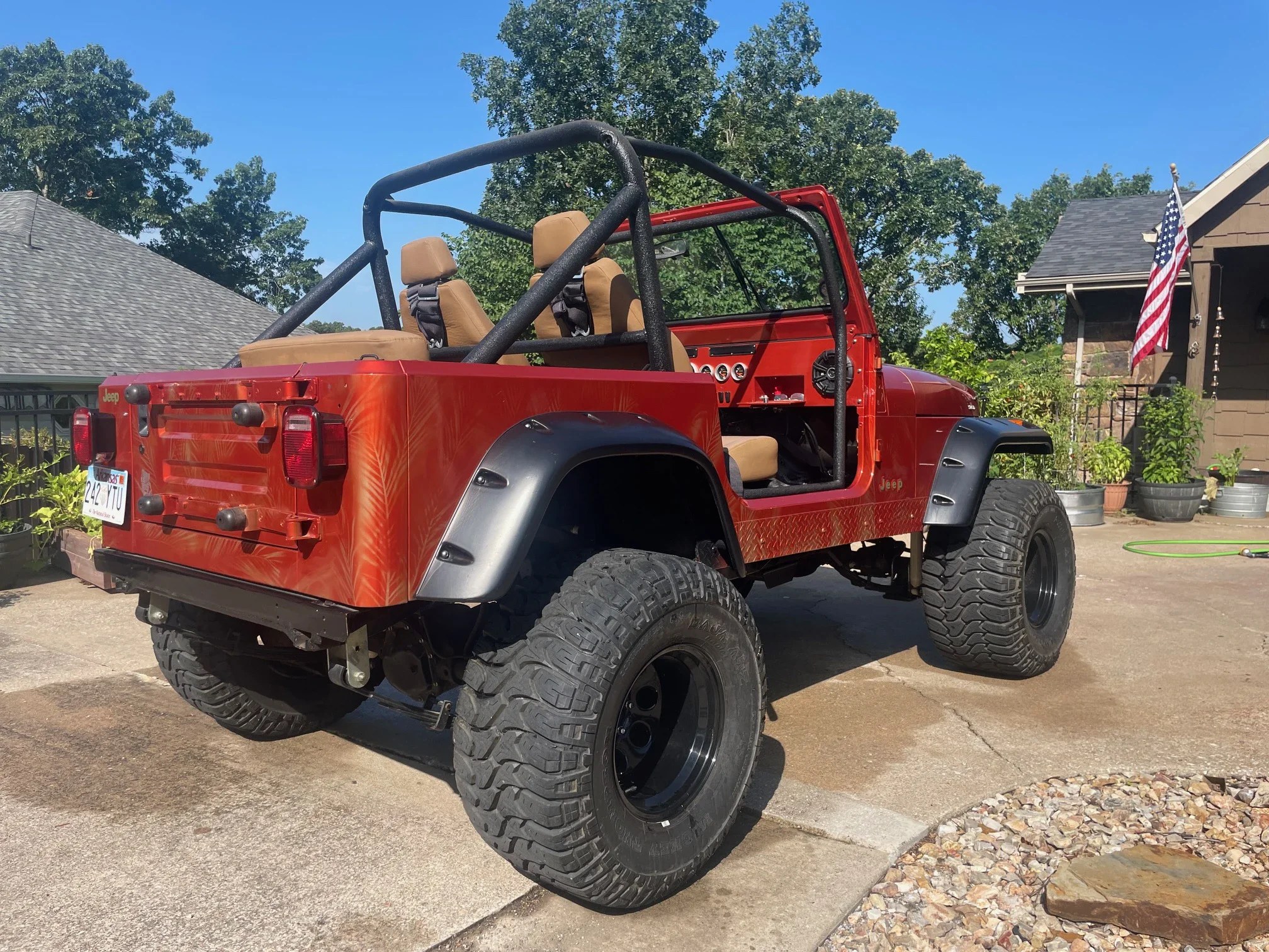 Jeep-Wrangler-4wd-islander-1991-Orange-Tan-1