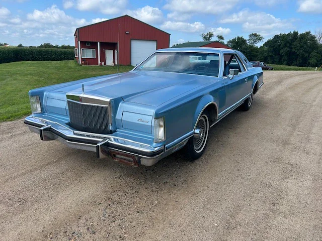 Lincoln-Mark-v-1977-Blue-Blue