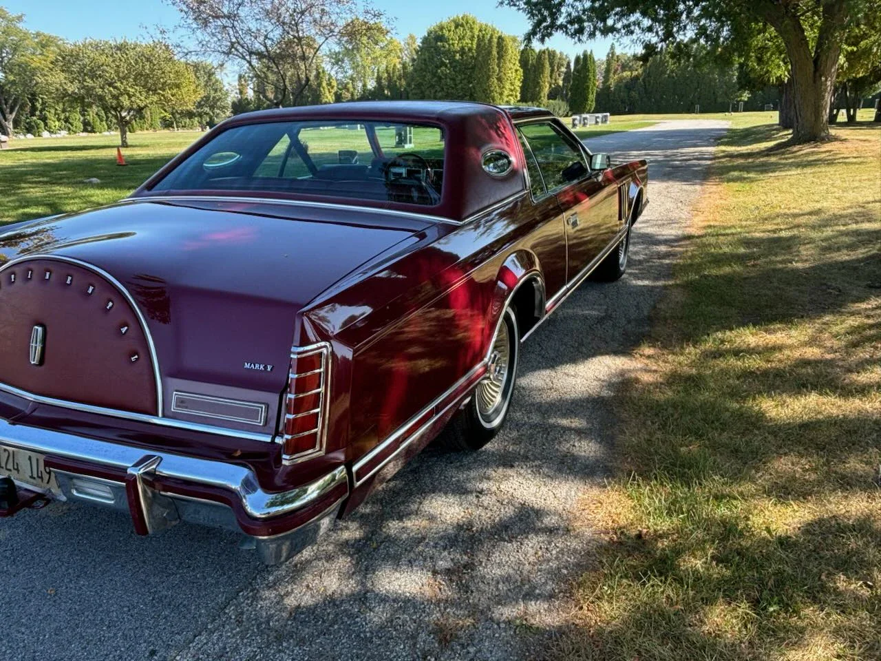 Lincoln-Mark-v-1978-Burgundy-Burgundy-8