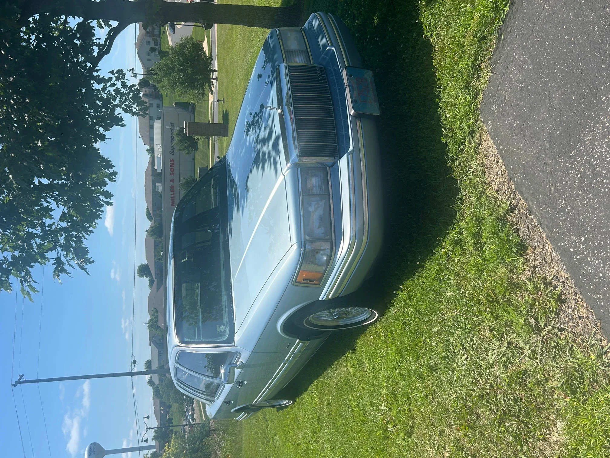 Lincoln-Town-car-cartier-1991-Blue-Blue